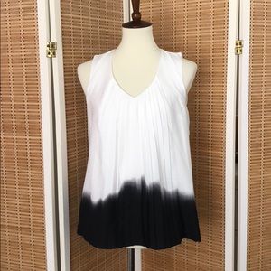 DKNYC Ombre Top V-Neck Sleeveless Size Small